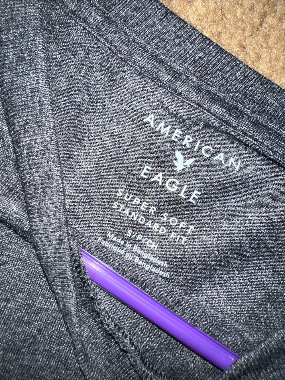 American Eagle Outfitters Short Sleeve Crew T-Shirts - Gray & Brown - Picture 4 of 6